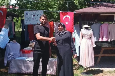 Sandıklı’da dikiş nakış kursu sergisi yoğun ilgi gördü

