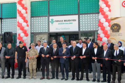 Şırnak’ta ücretsiz belediye düğün salonu açıldı
