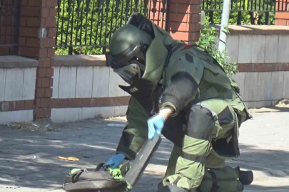 Fünye ile patlatılan şüpheli çantadan, bilgisayar çıktı
