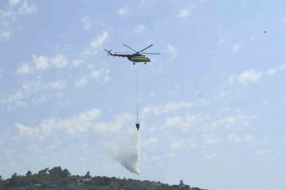 Urla Balıklova’daki orman yangını kontrol altında
