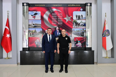 Yargıtay’a atanan Başsavcı Karakülah’tan Emniyet Müdürü Yılmaz’a veda ziyareti
