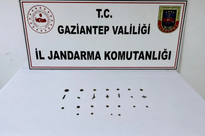 Gaziantep’te 19 adet tarihi eser sikke ele geçirildi: 1 gözaltı
