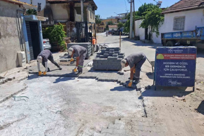 Germencik’te yol ve çevre düzenleme çalışmaları sürüyor
