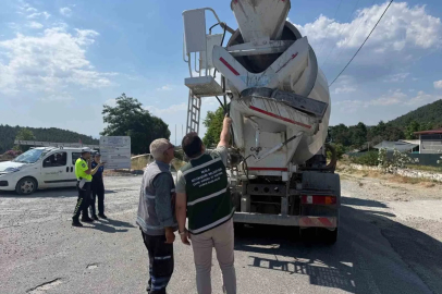 Turizm merkezlerinde beton mikserlere sıkı takip
