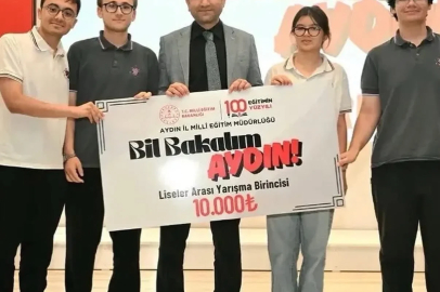Aydın Fen Lisesi il birincisi oldu
