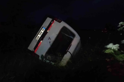 Tokat’ta minibüs takla attı: 1 yaralı
