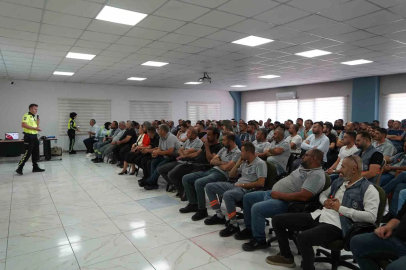 Melikgazi’den saha çalışanlarına trafik eğitimi
