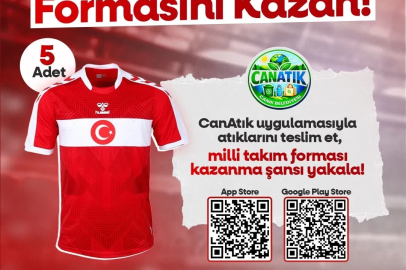 Canik’te atık getirene milli takım forması
