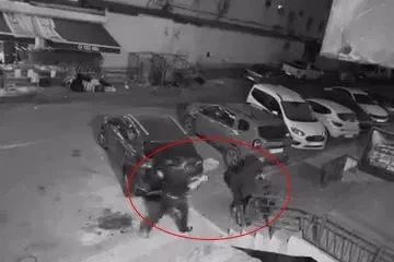 Lastik ve kriko hırsızlığı kameraya yansıdı
