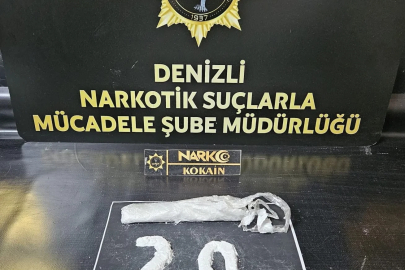Denizli’ye 101 gram kokain getiren 4 şüpheliden 2’si tutuklandı
