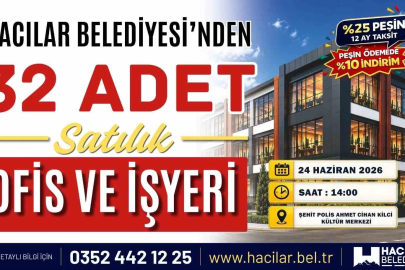 Hacılar’da 32 işyeri yeni sahiplerini bekliyor
