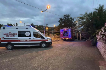 Ardiyede çıkan yangın evlere sıçramadan söndürüldü
