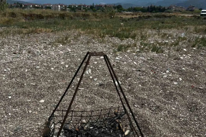 Caretta Caretta yuvasının üzerinde mangal ateşi yaktılar
