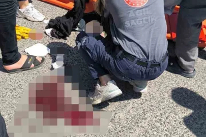 Mardin’de motosikletten düşen kadın ağır yaralandı
