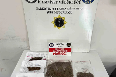 Bafra’da narkotik operasyonu: Uyuşturucu ticareti yaparken yakalandı
