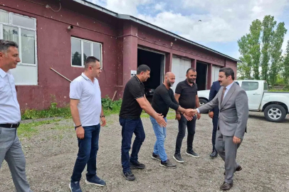 Arpaçay Kaymakamı Akköz’den kurumlara veda ziyareti
