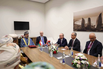 TBMM Başkanı Kurtulmuş, Umman Şura Meclisi Başkanı Al Maawali ile görüştü
