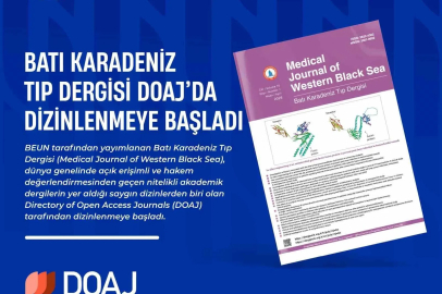 Batı Karadeniz Tıp Dergisi DOAJ’da dizinlenmeye başladı
