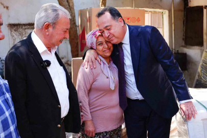 Manisa Büyükşehir’den afetzedelere ayni ve nakdi yardım
