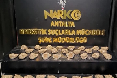 Antalya’da 16,6 kilogram eroin ele geçirildi
