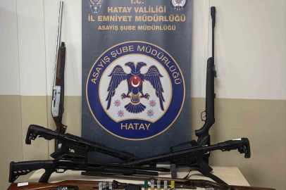 Hatay’da ruhsatsız silah operasyonu: 14 şüpheli yakalandı
