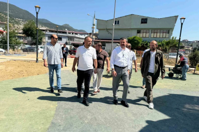 Başkan Çetinkaya yapımı süren tema parkları inceledi
