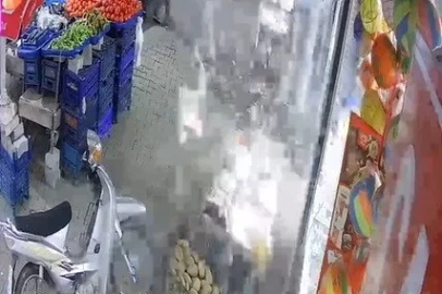 Manisa’da sirke şişesi bomba gibi patladı
