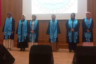 Tamamına yakınını kız öğrencilerin oluşturduğu fakültede mezuniyet coşkusu

