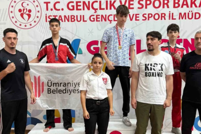 Kick boksta Ümraniye rüzgarı: 2 altın, 2 gümüş madalya

