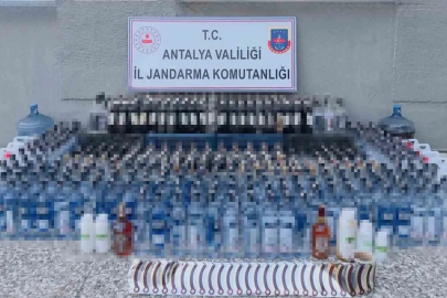 Manavgat’ta kaçak alkol operasyonu: Yüzlerce litre ele geçirildi
