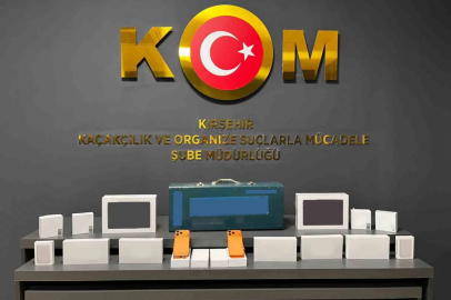 Kırşehir’de çok sayıda kaçak ürün yakalandı
