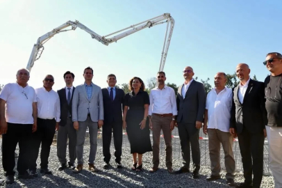 Tekirdağ’da mezarlık ve gasilhane ek hizmet binasının temeli atıldı
