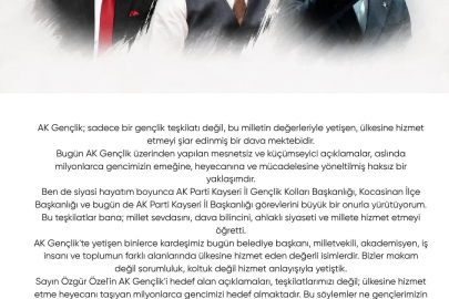 Hüseyin Okandan: "AK Gençlik, ülkesine hizmet etmeyi şiar edinmiş bir dava mektebidir"

