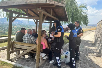 Polis vatandaşları yangınlar konusunda uyardı
