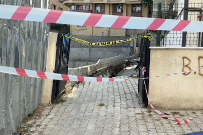 Küçükçekmece’de inşaat temelindeki göçük paniğe neden oldu
