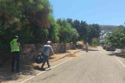 Bodrum’da ot temizliği çalışmaları Haziran ayı boyunca aralıksız sürdü
