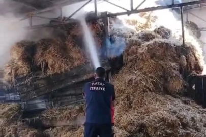 Reyhanlı’da samanlık yangını
