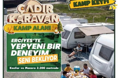 Erciyes Çadır Karavan Kamp Alanı misafirlerini bekliyor
