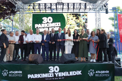 Ataşehir’de yenilenen 30 parkın açılışı yapıldı
