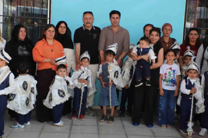 Sünnet olacak çocuklar gönüllerince eğlendi
