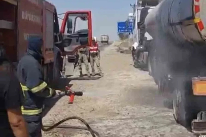 Mardin’de tanker yangını söndürüldü
