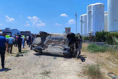 Gaziantep’te otomobil takla attı: 9 yaralı
