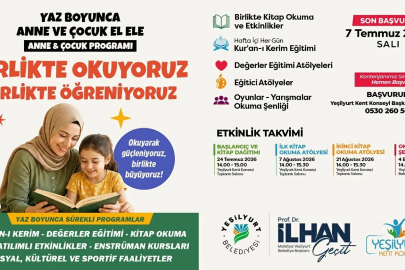 Yeşilyurt’ta "Birlikte Okuyoruz, Birlikte Eğleniyoruz" etkinlikleri başlıyor
