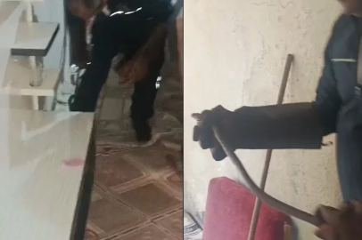 Hakkari’de eve giren yılan paniğe neden oldu
