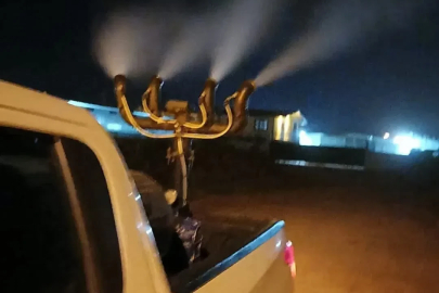 Germencik’te gece ilaçlaması sürüyor
