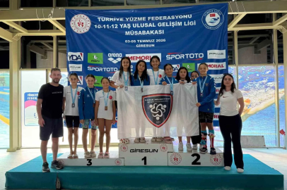 Yüzme sporunda toplam 14 madalya geldi
