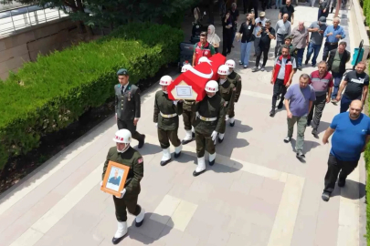 Kıbrıs Gazisi askeri törenle son yolculuğuna uğurlandı
