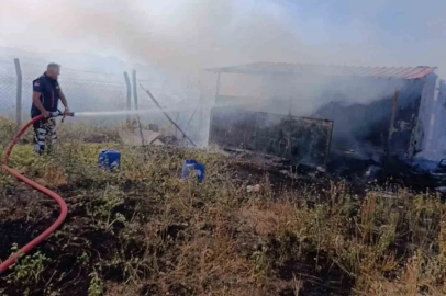 Yangında bağevi kullanılamaz hale geldi
