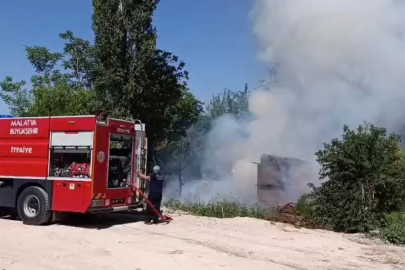 Malatya’da korkutan bahçe yangını
