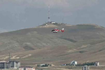 Ambulans helikopter kalp hastası için havalandı
